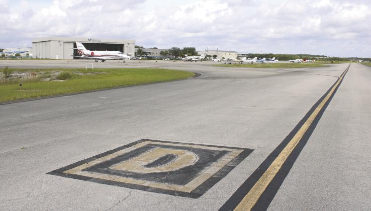 The FAA is providing a $10 million grant to repave Kissimmee Gateway Airport’s Taxiway Delta, which serves the businesses in the northwest quadrant of the airport off of Hoagland Boulevard.  PHOTO/TERRY LLOYD