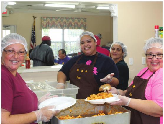 The Osceola Christian Ministries Center serves hot meals to the homeless at lunchtime five days a week. Volunteers from 30 churches provide, prepare and serve the meals. NEWS-GAZETTE PHOTO/BRIAN MCBRIDE