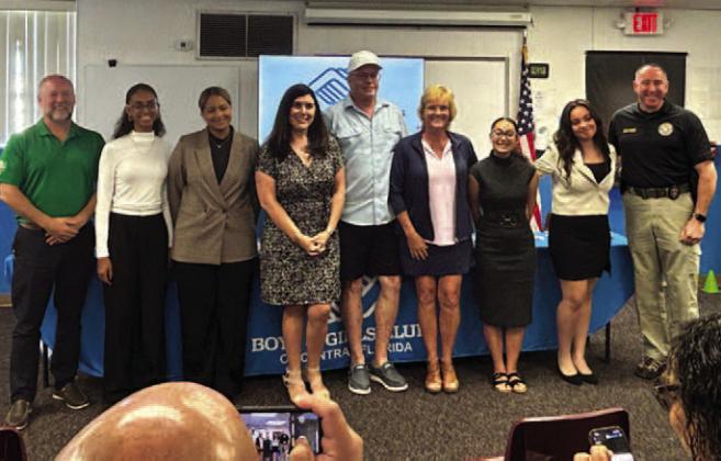 The finalists for St. Cloud Boys &amp;amp; Girls Club Youth of the Year, with the selection judges. PHOTO/MING HENRY