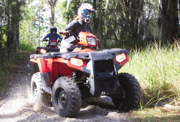 The 230 acres of tracks and trails at Revolution Adventures offer a challenge to both novice and seasoned ATV riders. PHOTO/REVOLUTION ADVENTURES
