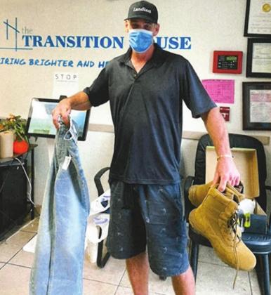 Gearing up for the first day of work at the Transition House Veterans Program. PHOTO/THE TRANSITION HOUSE