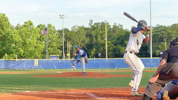 Among his many 2022 highlights, Osceola’s Danny Ramirez (pictured on the mound) pitched a four-hit complete game shutout to beat Lake Nona, 5-0, in the Class 7A, District 9 championship game. PHOTO/J. DANIEL PEARSON