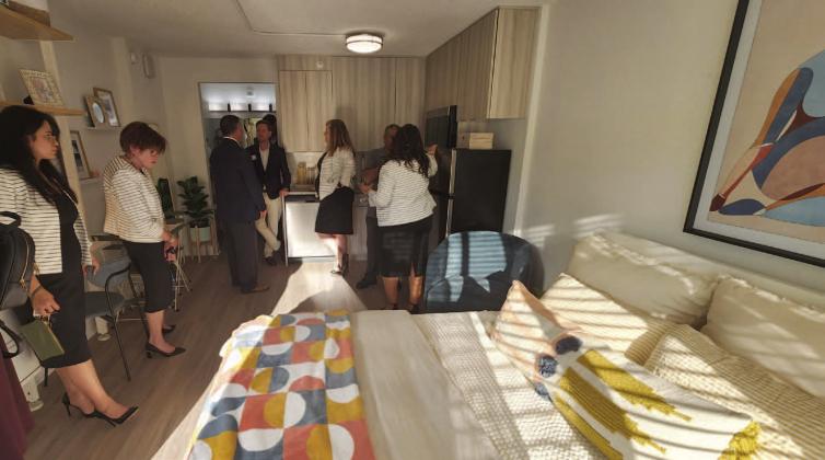 Hope Partnership’s affordable housing project will look much like The Teale on west 192, which offers modern studio apartments made out of converted hotel rooms. PHOTO/KEN JACKSON