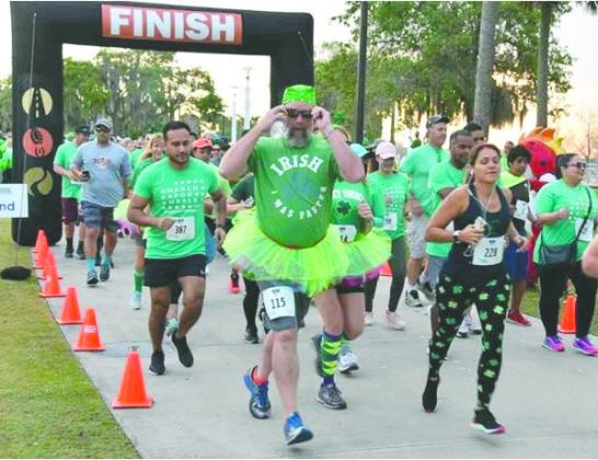 Scene from the March for Meals St. Patrick’s Day 5k Run/Walk at Kissimmee Lakefront Park in 2025. The Osceola Council on Aging expects more than the 600 walkers, joggers and runners who participated last year. (Photo/Osceola Council on Aging)