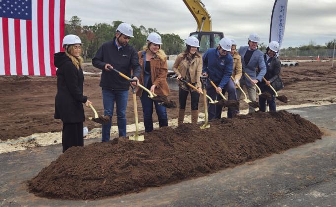 While the Osceola County School District held its ceremonial groundbreaking at its ninth traditional public high school Friday, work has been ongoing toward its planned August 2026 opening. PHOTOS/KEN JACKSON