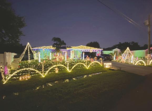 The annual holiday light show on Dartmouth Court returns on Saturday at 6:30 p.m. PHOTO/FACEBOOK