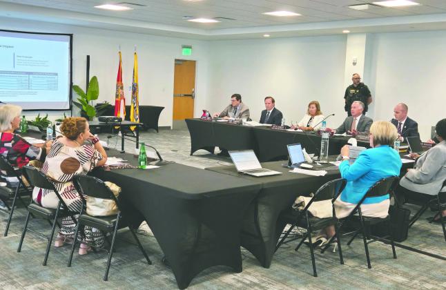 Osceola County Commissioners and administrators shared preliminary plans, and thoughts on them, to streamline future budgets ahead of the vote on Amendment 3, which would implement higher homestead exemptions that would lower property tax collections should it pass with 60% of the statewide vote in November. (Photos/Ken Jackson)