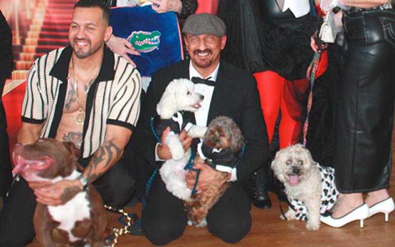 The sights and the hounds, er, sounds, of the inaugural Merrill Gardens Doggy Fashion Show Friday. (Photo/Christine Pike)