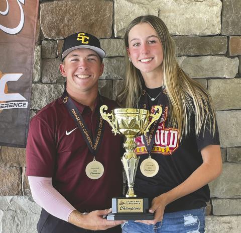 St. Cloud High golfers Karolyna Adams and Espn Pool were at the top of the leaderboard individually this past season, leading their teams to the state tournament. PHOTO/ST. CLOUD HIGH SCHOOL