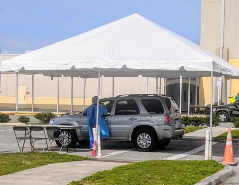 COVID-19 testing at St. Cloud High School. PHOTO/FLORIDA DEPARTMENT OF HEALTH OSCEOLA COUNTY