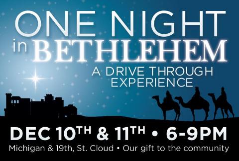 "One Night in Bethlehem" is a free event, a gift to the community from St. Cloud Church of the Nazarene. PHOTO/FACEBOOK