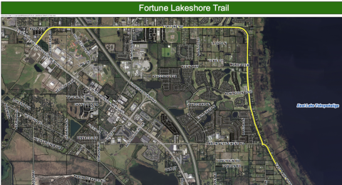 Work on the Fortune Lakeshore Trail will begin in 2022. GRAPHIC/OSCEOLA COUNTY