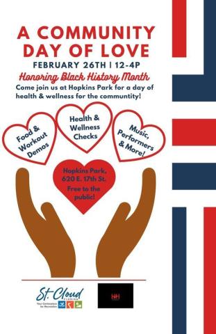 The free event honoring Black History Month is Feb. 26 from 12-4 p.m. at Hopkins Park.