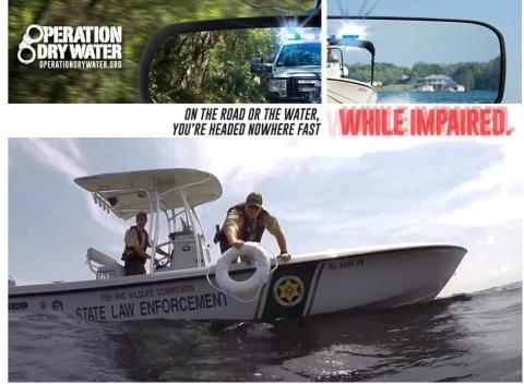 FWC officers will be enforcing Florida’s boating under the influence laws and educating boaters about safe boating practices, which includes boating sober, this weekend as part of Operation Dry Water. PHOTO/My FWC