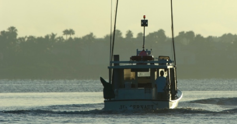 My FWC reminds boaters to use caution on waterways -- if they have to be out at all. PHOTO/SFWMD
