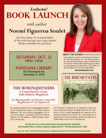 Join local author, historian and film maker Noemi Figueroa at the book launch presentation of her book “The Borinqueneers.” SUBMITTED PHOTO