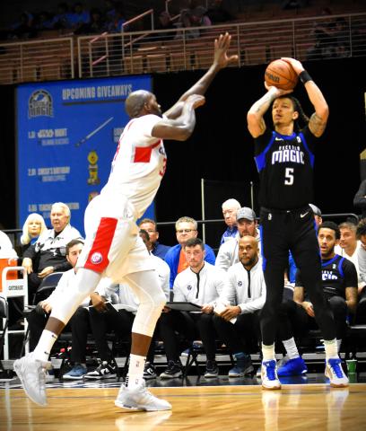 D.J. Wilson is averaging a double-double for the Osceola Magic this season. The team returns home Sunday at 4 p.m. to begin an extended home stretch in March. PHOTO/KATIE WILLIAMS