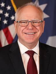 Minnesota Gov. Tim Walz, now Kamala Harris' running mate for the U.S. presidency in the 2024 election. MINNESOTA.GOV