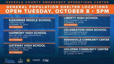 Osceola storm shelter information.