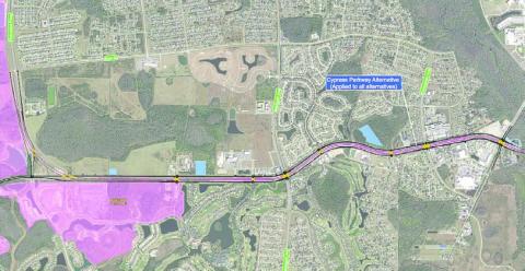 Poinciana residents can attend a Nov. 19 open house regarding the studies on the proposed elevated expressway along the median of Cypress Parkway (the Southport Connector). FILE PHOTO