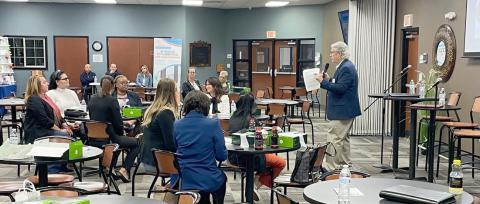The St. Cloud Chamber of Commerce and Osceola News-Gazette partner each year to bring awareness to the topic of human trafficking. PHOTO/TONI ROWAN