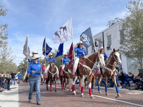 Kick off the rodeo season with Rodeo Queens, the Silver Spurs Quadrille, fire trucks, demonstrations of popping whips and roping and local elected officials at the Silver Spurs Rodeo Parade Saturday morning in downtown St. Cloud. FILE PHOTO