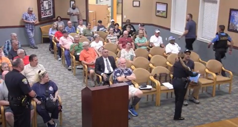 St. Cloud Police had to escort at least two attendees from Tuesday's City Council meeting after continually speaking out of turn from the gallery regarding the annexation of about 1,000 acres of land. (Photo/City of St. Cloud)