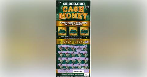 A $5 million CA$H MONEY scratch-off game top prize was won in Kissimmee earlier this year. (Photo/Florida Lottery)