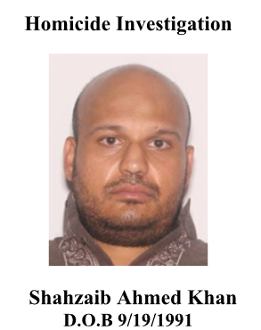 The Osceola County Sheriff's Office seek Shahzaib Ahmed Khan, 33, for what they say is his role in the death of an Orlando man at a West U.S. 192 hotel. (Photo/Osceola County Sheriff's Office)