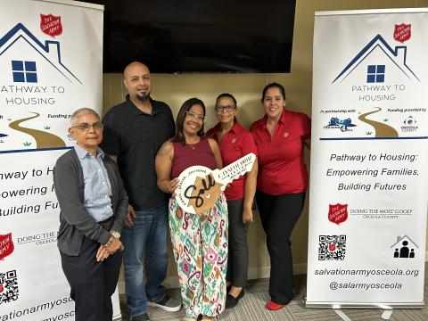 Eight isn't enough: The Salvation Army of Osceola County's Pathway to Housing program celebrated its eighth family last week who completed its program and now own their home. (Photo/The Salvation Army of Osceola County) 