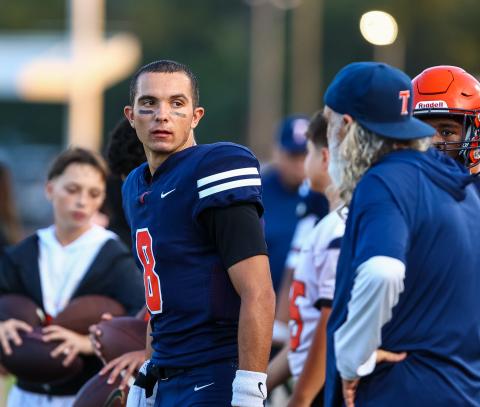 Tohopekaliga record-setting senior quarterback Sabby Meassick finished his high school career pretty much the way he started it – with a big passing night in Wednesday's 41-30 Tigers bowl game win over Gateway. (Photo/Taylor McFee)