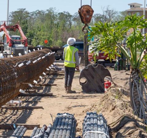 Bridge work continues on County Road 532 underneath Interstate 4. (Photo/FDOT)