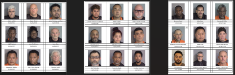 Over two dozen of the arrestees in October as part of the Osceola County Sheriff's Office's Operation Your Trick, Our Treat. (Photos/Osceola Sheriff's Office)