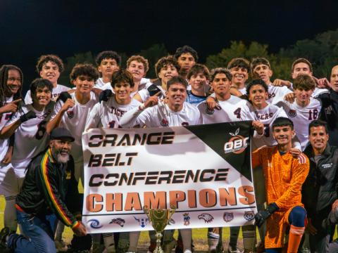 After knocking off the top seeds in the tournament, Celebration and Gateway, the Tohopekaliga Tigers have claimed their first OBC boys soccer championship. (Photo/Mario Casamalhuapa)