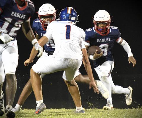 Poinciana, like Gateway and Liberty, would return to district football play in the proposed alignments for the 2026-28 seasons the FHSAA released Monday. (Photo/Katie Williams)