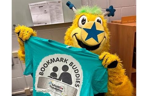 Swish from the Osceola Magic is encouraging you, your family, friends or co-workers to become an Education Foundation Bookmark Buddy! (Photo/Education Foundation Osceola County)