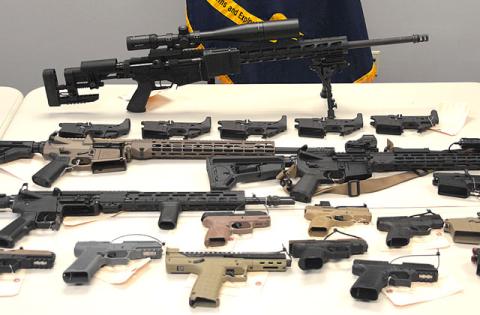 When executing a search warrant at Shi’s home on Feb. 20, 2025, federal agents found multiple firearms, including the Ruger rifle depicted. Under a nonimmigrant work visa in 2022, Shi was in a prohibited class of persons not legally allowed to possess firearms. (Photo/Department of Justice)