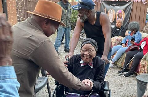 Kissimmee’s Clara Thomas, a community trailblazer, celebrated her 100th birthday Friday with family and friends. (Photo/Cheryl Thomas)