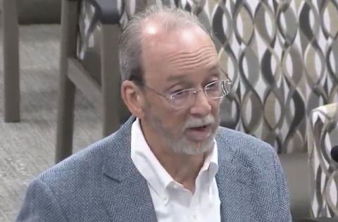 Gorman+York Principal Mike Goman speaks with the St. Cloud City Council at a special Monday meeting. The Council directed the city to contract with the firm to handle its economic development needs, privatizing that role. (Photo/City of St. Cloud)