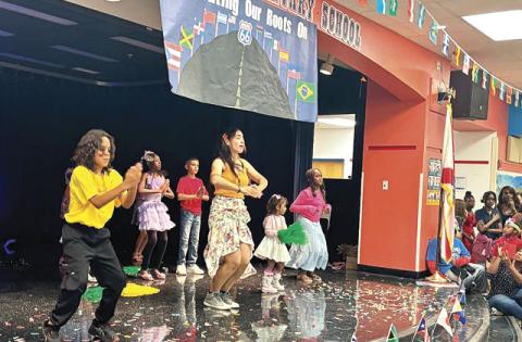 Rosalyn Rodriguez inspires students and the school community at Chestnut Elementary in Poinciana through dance. (Photo/Rosalyn Rodriguez)