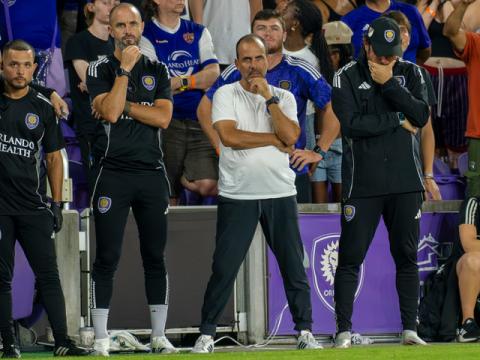 New Interim Coach Martín Perelman, Oscar Pareja and Diego Torres pictured here in a penalty shoot out watching a game unfold. Pareja and Torres mutually parted ways with the club on Wednesday. (Photo/Mario Casamalhuapa)