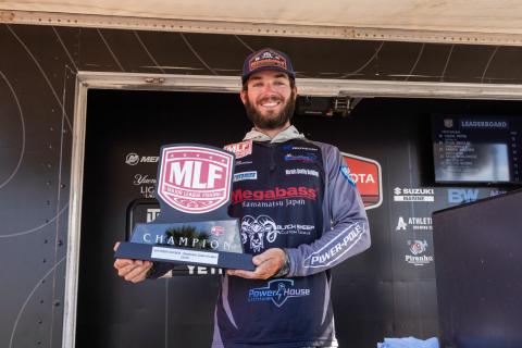 MLF pro Alec Morrison was a bass' worst nightmare last weekend on the Kissimmee Chain, setting three-day event records with his 90-pound combined catches. (Photo/Major League Fishing)