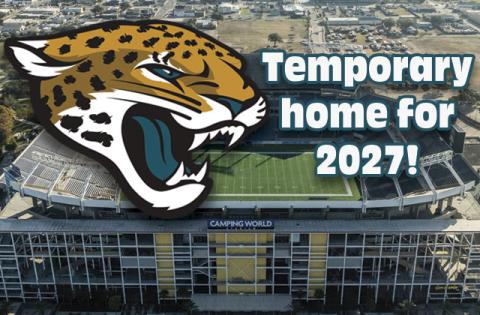 NFL owners voted unanimously to allow the Jaguars to play their 2027 season at Camping World Stadium in Orlando while EverBank Stadium goes under billion-dollar renovations in Jacksonville.