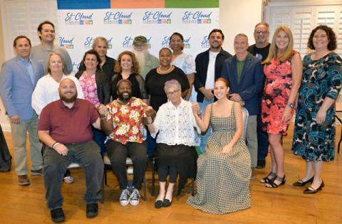 The 14-member graduating class of the St. Cloud Citizens Academy, with city officials. (Submitted photo)