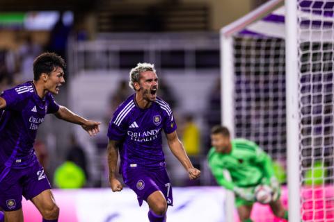 Antoine Griezmann folks. Just ... Griezmann. Photo by Mark Thor Staff Photographer for OCSC