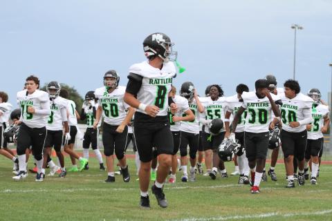 The Nova Lakes Rattlers are now 2-2 after losing 29-0 Thursday to Orlando University. (Photo/Michelle Kostuch)