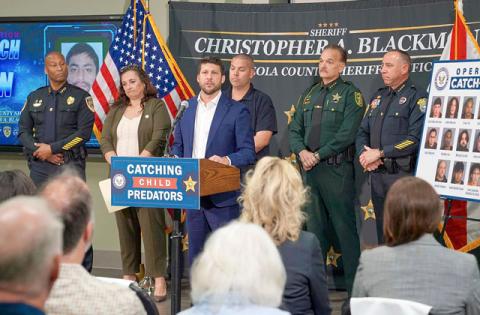 Florida Attorney General James Uthmeier, pictured in Kissimmee earlier this year, has filed suit to stop OpenAI from developing its products until they are safe enough for the general public. (File Photo)