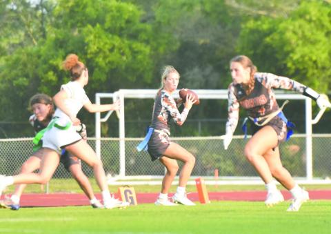 Both St. Cloud, the district champion, and Harmony will play in Thursday’s 64-team FHSAA flag football state tournament. PHOTO/KATIE WILLIAMS
