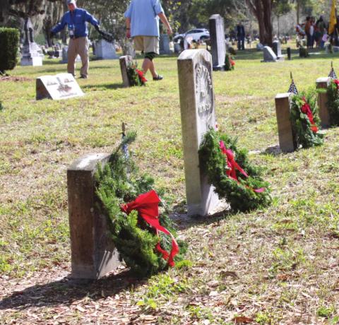 Saturday, Dec. 18 was Wreaths Across America Day. 