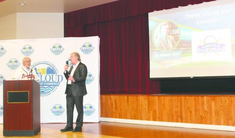 Jim Schnorf of the Orlando Dreamers, in a Q&A last week with St. Cloud Chamber of Commerce President Dirk Webb, spoke of how Major League Baseball in Orlando isn’t that far fetched of a dream. (Photo/Ken Jackson)
